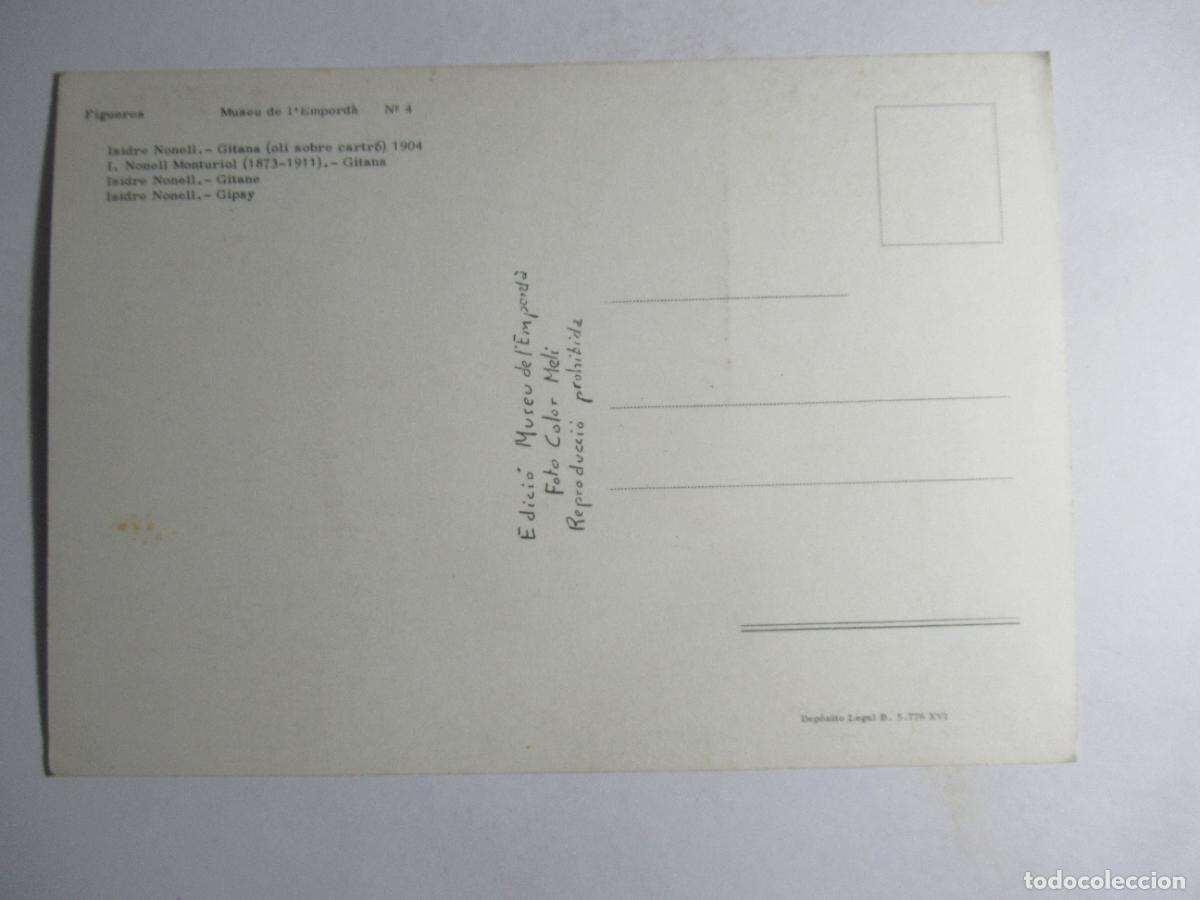 Postales: Figueres - Museu de lEmpord&agrave; - Isidre Nonell - Gitana - Foto 2