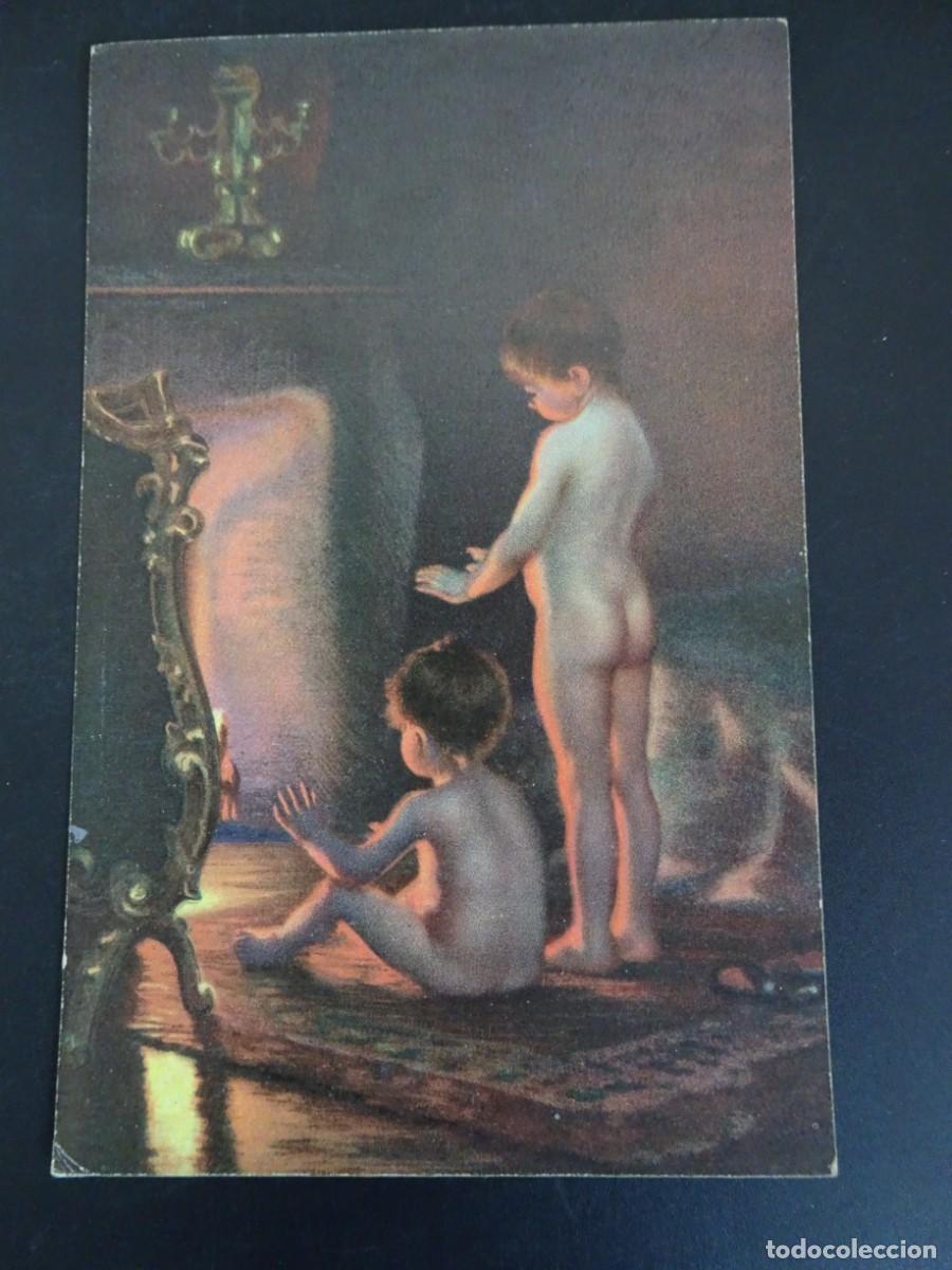 Postales: ANTIGUA POSTAL CPA ART&Iacute;STICA PINTURA, DESNUDO, NI&Ntilde;OS, VER FOTOS