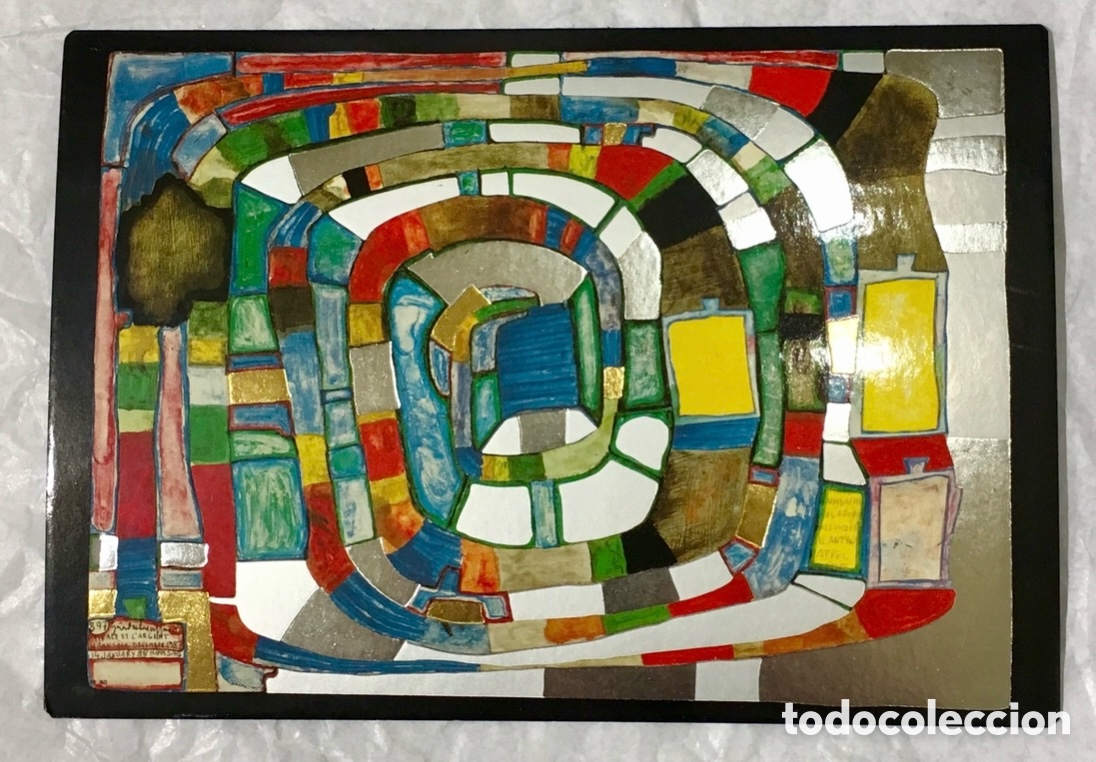 Postales: Postal Art&iacute;stica. HUNDERTWASSER. Viena. 2000&rsquo;. - Foto 1