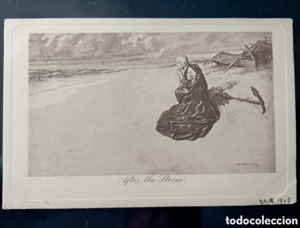 Postcards: Postal &rdquo;After the storm&rdquo;. Alfred Schweizer.