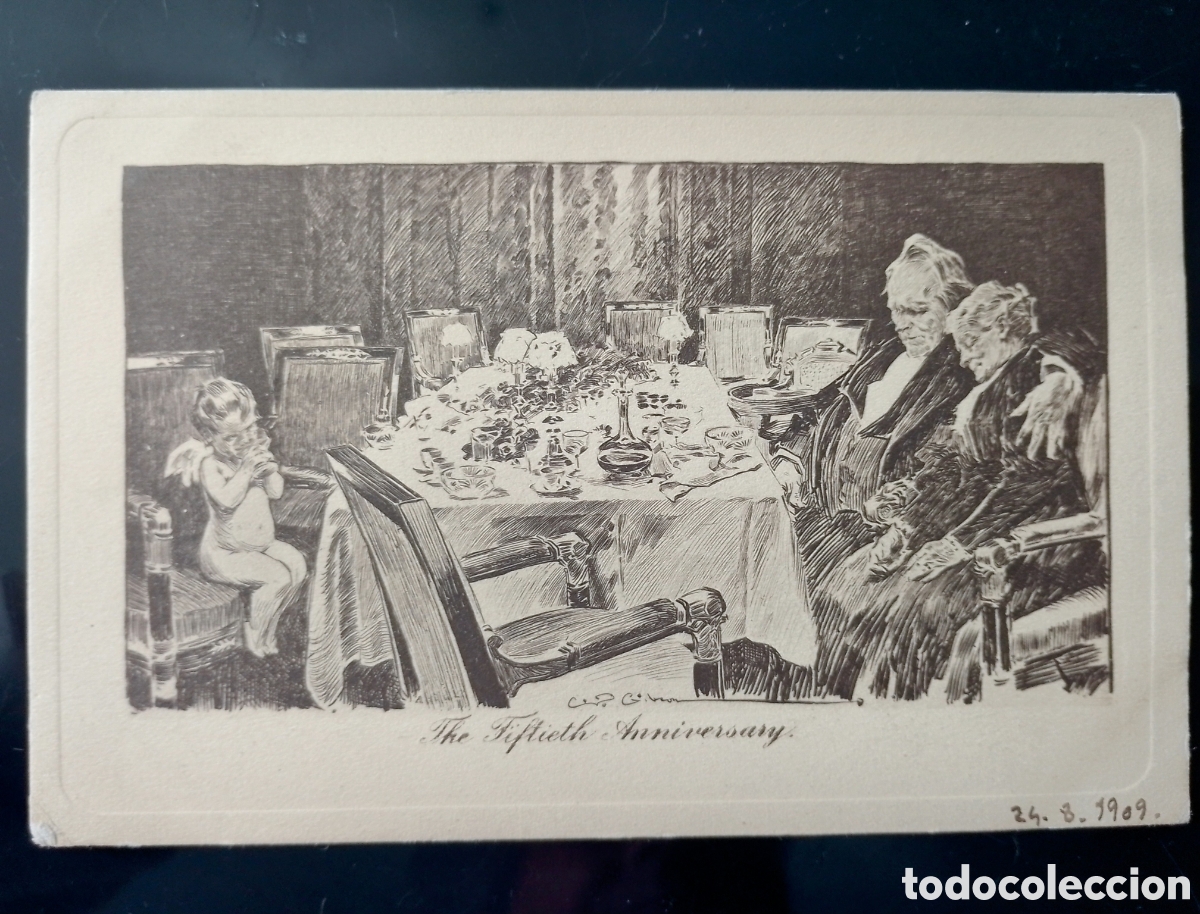 Postcards: Postal THE FIFTIETH ANNIVERSARY. Alfred Schweizer.