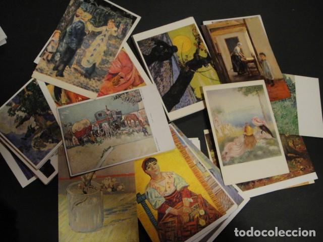 Postais: postales de arte - lote de 70