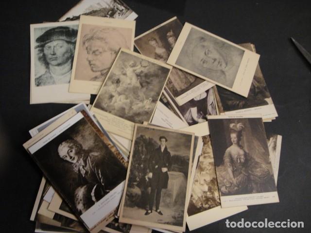 Postais: postales de arte - lote de 60