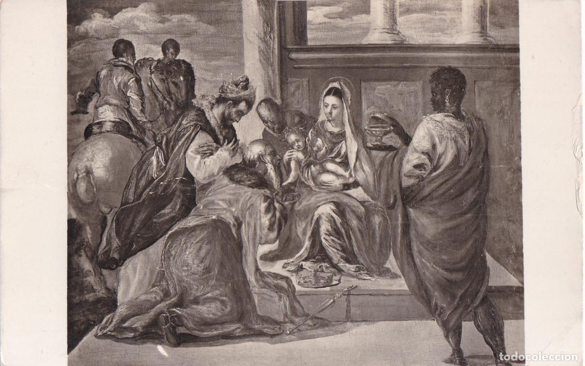 Postais: POSTAL OBRA DEL GRECO, EPIFAN&Iacute;A &ndash; MUSEO L&Aacute;ZARO A y R. M&Aacute;S &ndash; ESCRITA 1960