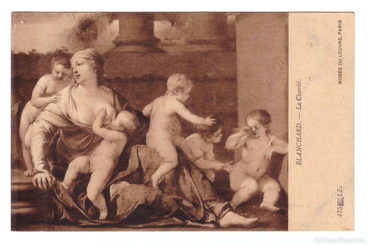 Postais: BLANCHARD &bull; La Charit&eacute; &bull; MUS&Eacute;E DU LOUVRE (PARIS) &bull; 1927
