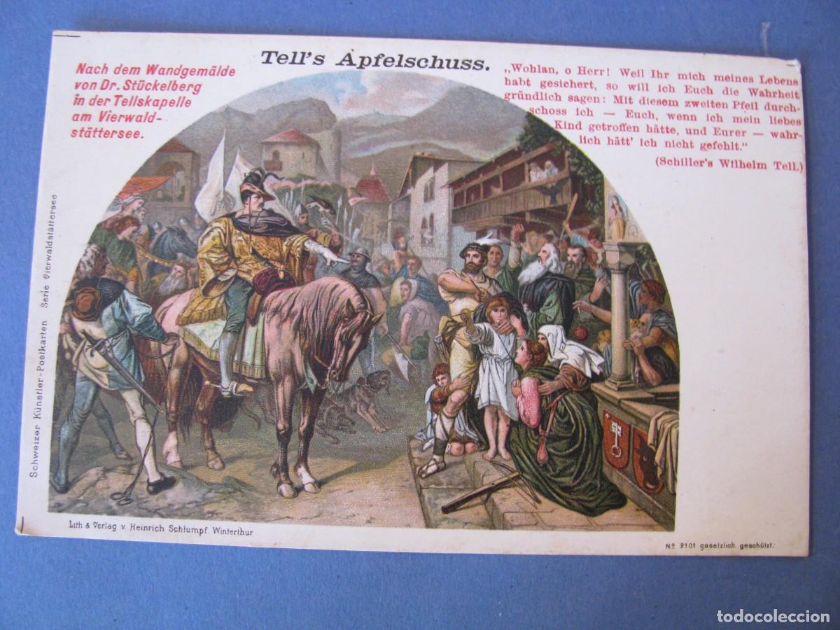 Postais: ANTIGUA POSTAL DE ED. LITH & VERLAG V. HEINRICH SCHLUMPF, WINTERTHUR. SUIZA.