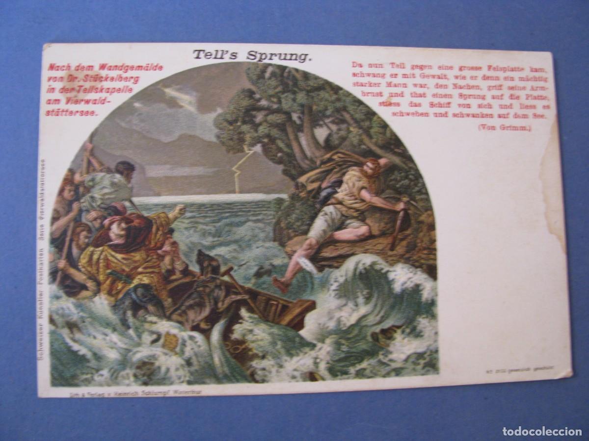 Postais: ANTIGUA POSTAL DE ED. LITH & VERLAG V. HEINRICH SCHLUMPF, WINTERTHUR. SUIZA.