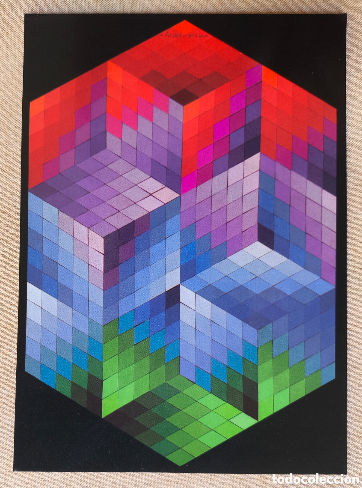 Postais: VICTOR VASARELY POSTCARD POP ART 1968