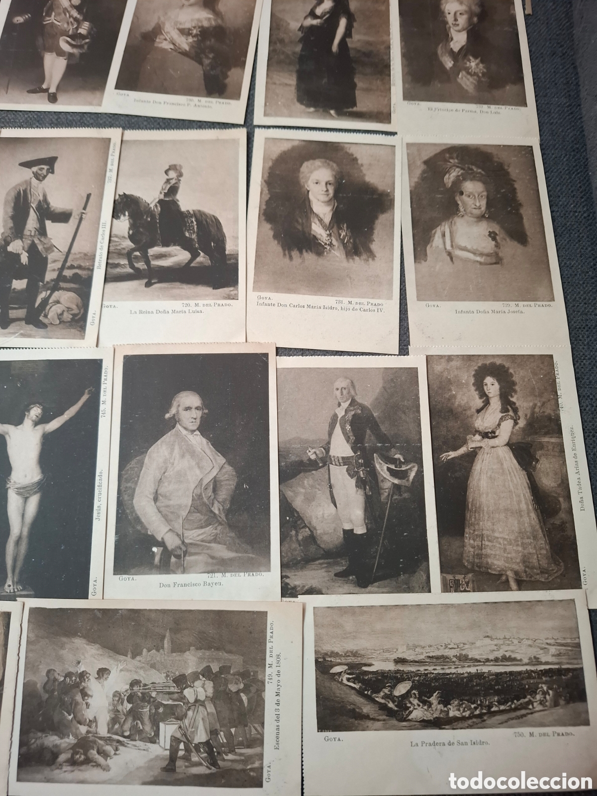 Postales: LOTE 43 POSTALES ANTIGUAS. GOYA. MUSEO DEL ORADO.FOTOTIPIA ROIG