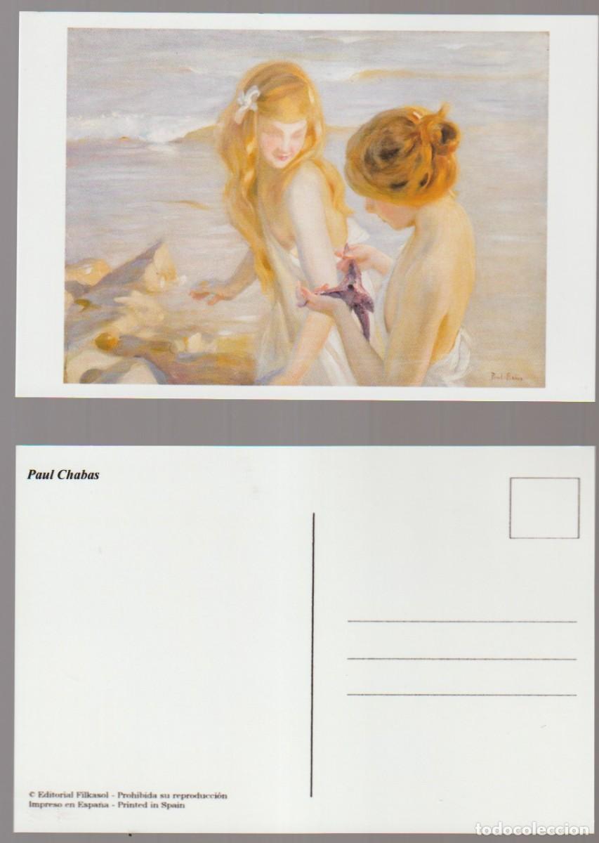 Postais: Tarjeta postal Arte Paul Chabas - Editorial Filkasol trasera dividida sin circular