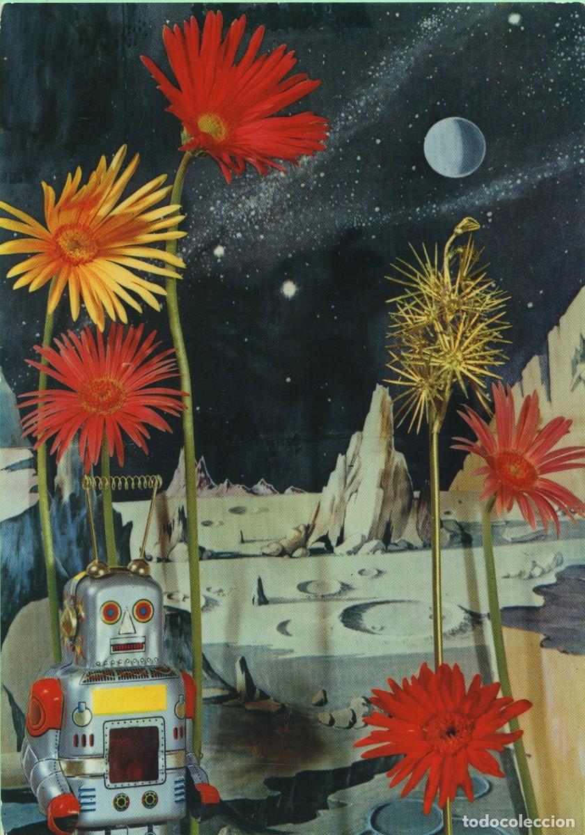 Postais: N&ordm; R-196-Paisaje con robot. Sin circular. ED. ROTALCOLOR