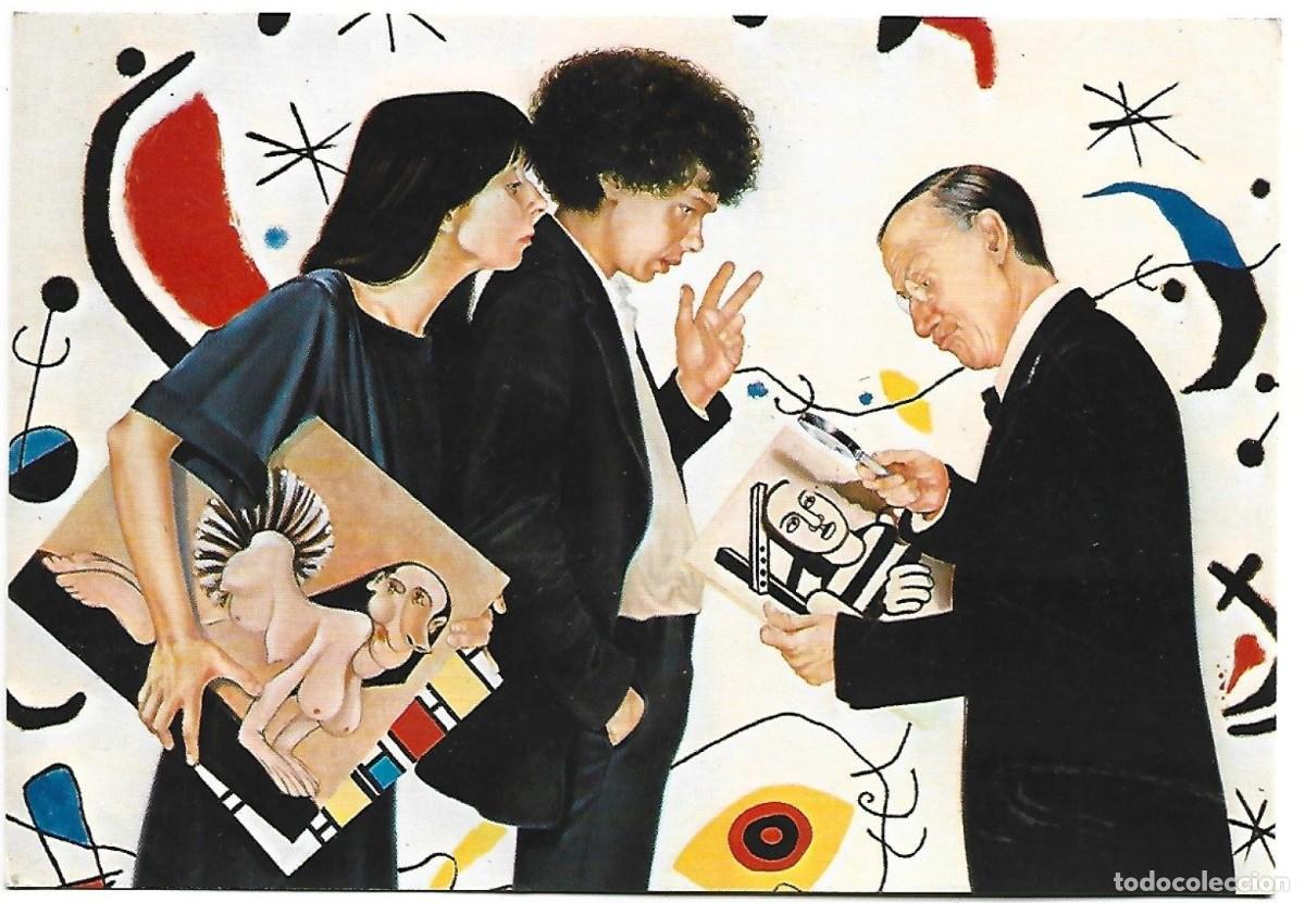 Postais: AUTORRETRATO CON UN EXPERTO.- GUILLEMOT - NAVARES.- EXPOSICION PASTICHES / VERNISSAGE