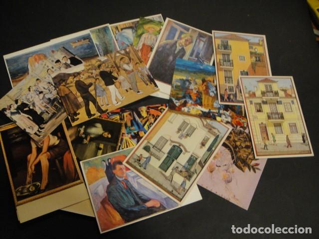 Postcards: lote de 63 postales de arte