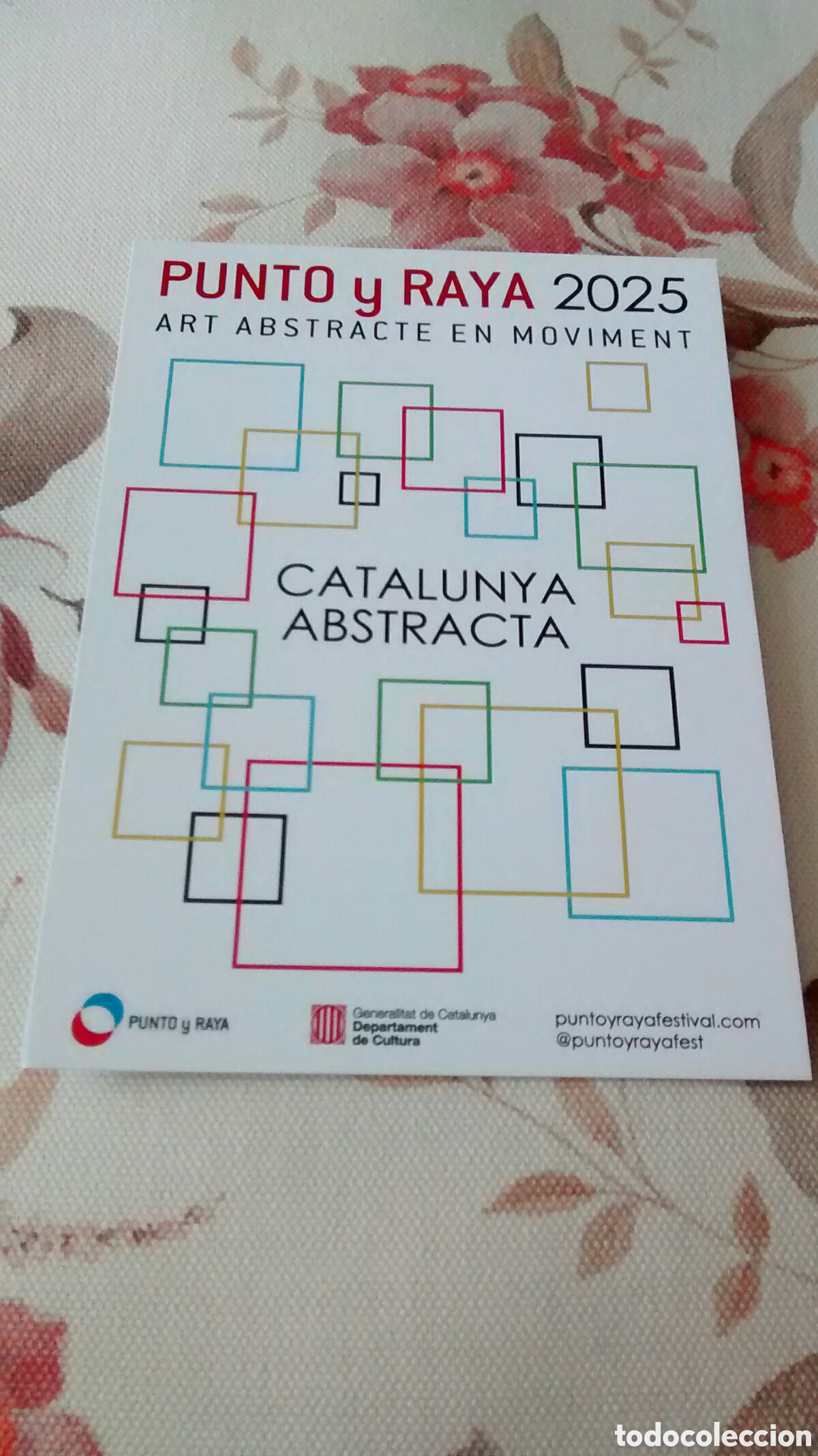 Postales: SIMIL POSTAL PUNTO Y RAYA 2025 ART ABSTRACTE EN MOVIMENT - Foto 1
