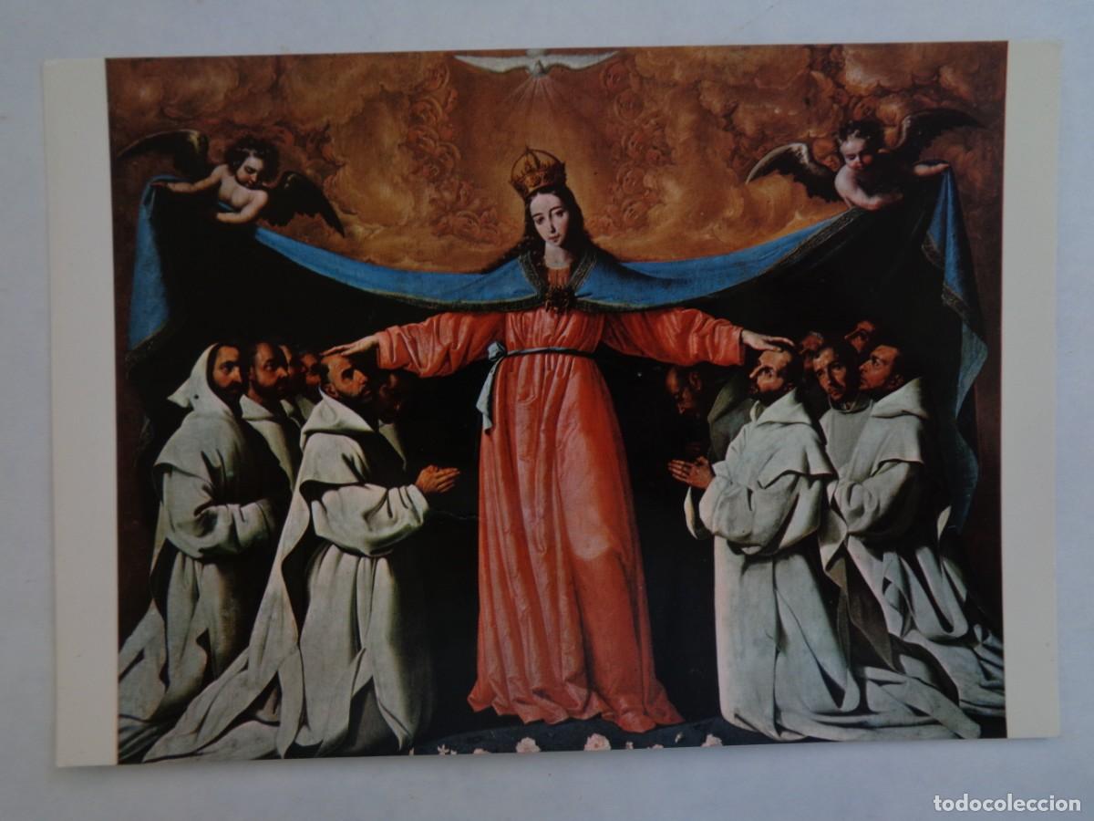 Postkarten: POSTAL DE PINTURA DE ZURBARAN : VIRGEN DE LAS CUEVAS. MUSEO DE BELLAS ARTES DE SEVILLA . A&Ntilde;OS 60