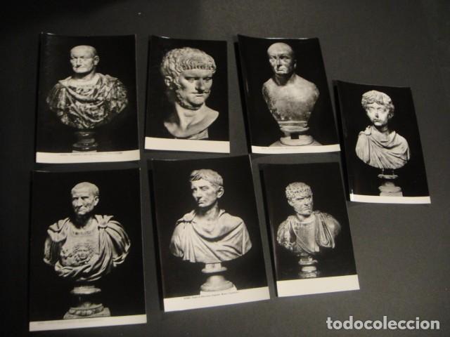 Postcards: emperadores romanos -7 postales fotograficas
