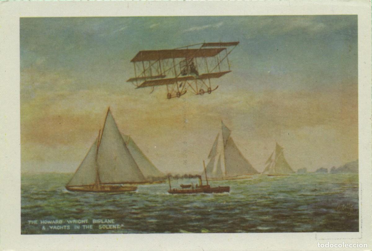 Postcards: The Howard Wricht Biplane & watchs in the solent. Sin circular. ED. ANTALBE