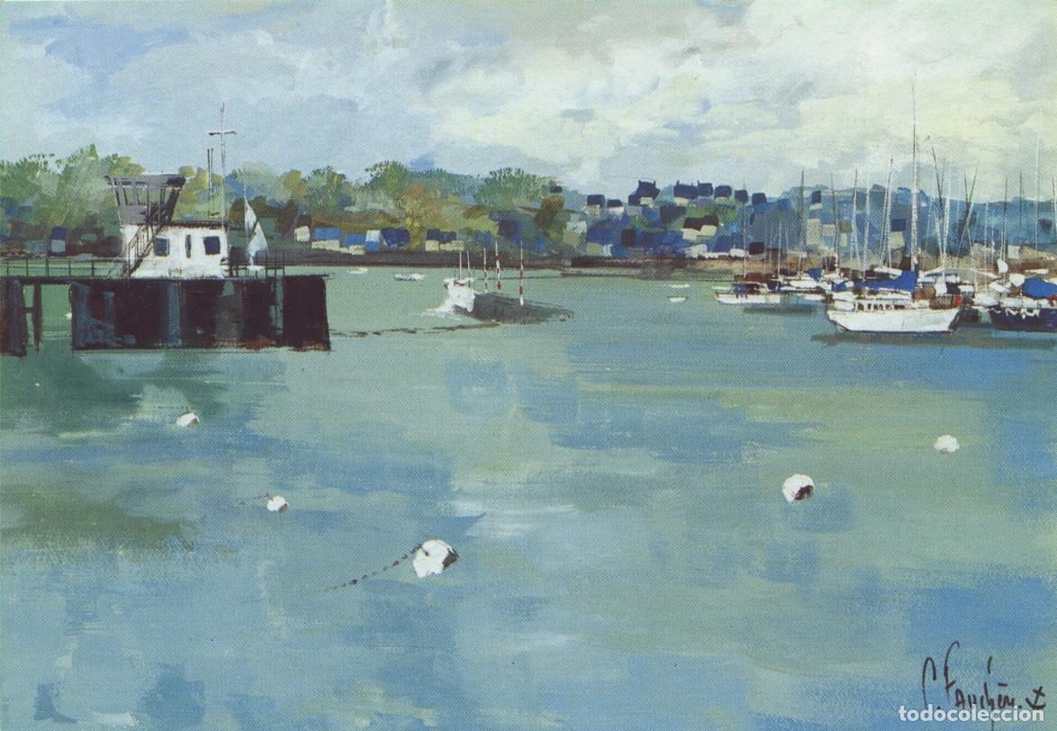 Postcards: Pintores oficiales de la Armada. Escala en Perros-Guirec. Claude Fauch&egrave;re. 29 junio al 22 septiembre