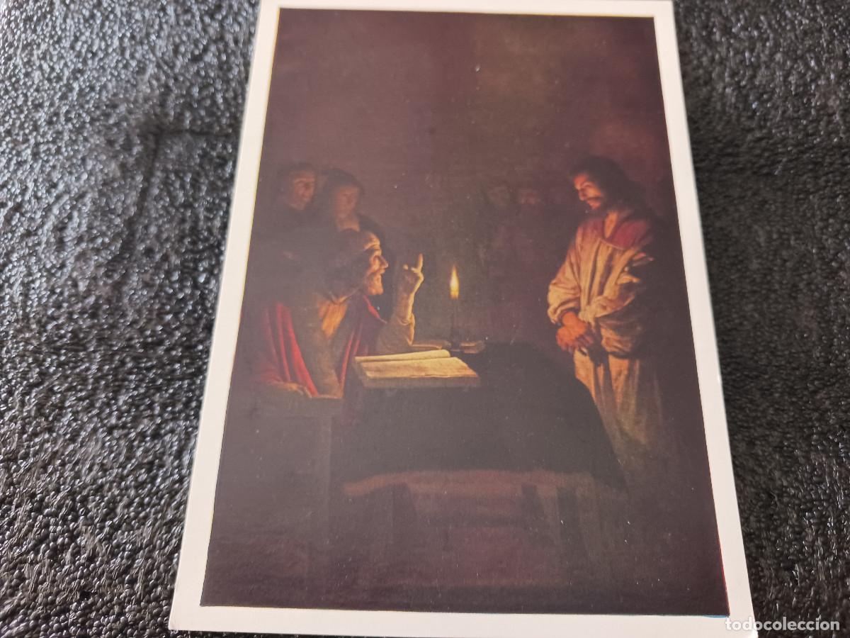Postcards: 1080, honthorst, christ before the high- National Gallery