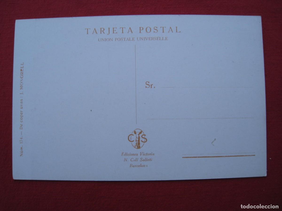 Postales: POSTAL - N&ordm; 174 - DE COGER UVAS - J. MONGRELL - EDICIONES VICTORIA. - Foto 2