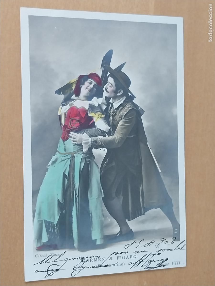 Postcards: CARMEN FIGARO 1903 POSTAL SIN DIVIDIR ED CLICHE WALERY ESCENA VIII ESCRITA ORIGINAL