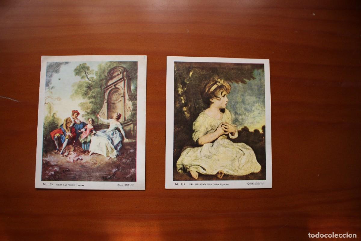 Postais: Dos postales peque&ntilde;as de cuadros.