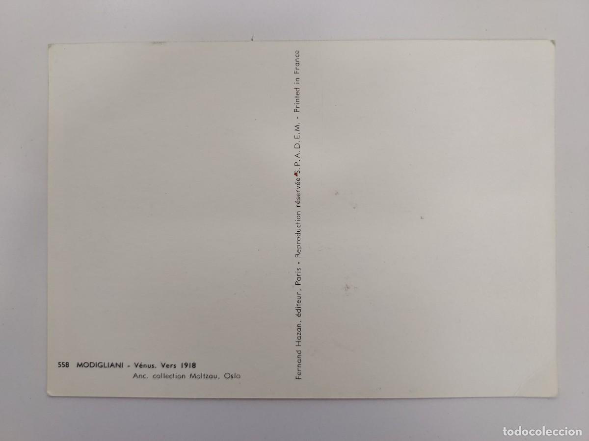 Postales: POSTAL MODIGLIANI. VENUS, VERS 1918. OSLO. SIN CIRCULAR - Foto 2