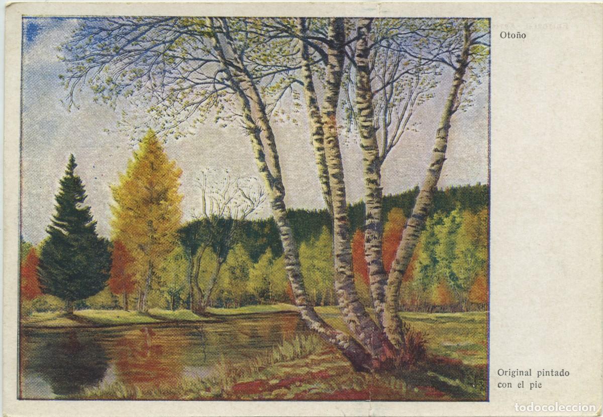 Postcards: N&ordm; 608-OTO&Ntilde;O. Original pintado con el pie por B. Schmitz.Hochburg. Sin circular. ED. ARTIS-MUTI