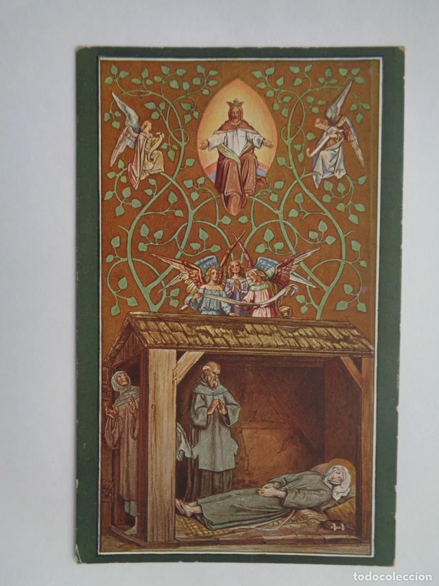 Postkarten: POSTAL CON PINTURA DE SCHWIND : MUERTE DE SANTA ISABEL EN MARBURG . PRINCIPIOS DE SIGLO