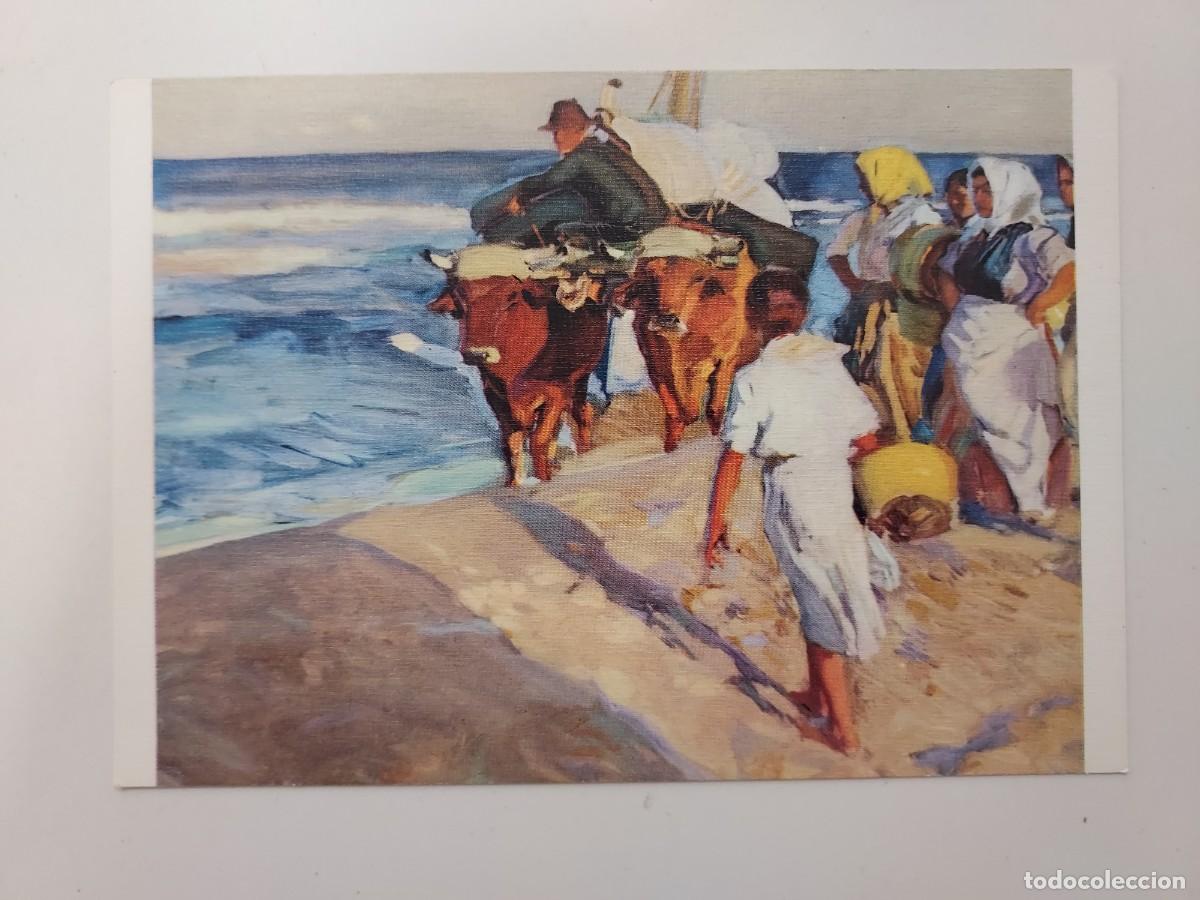 Postales: POSTAL JOAQUIN SOROLLA - SACANDO LA BARCA. SIN CIRCULAR - Foto 1