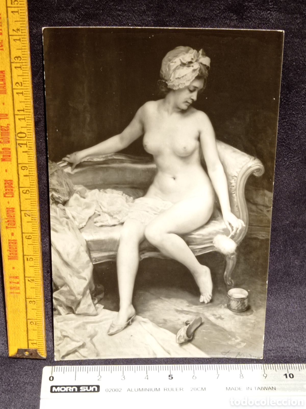 Postales: ANTIGUA POSTAL FOTOGR&Aacute;FICA MUSEO DEL PRADO MADRAZO DESPU&Eacute;S DEL BA&Ntilde;O S /C