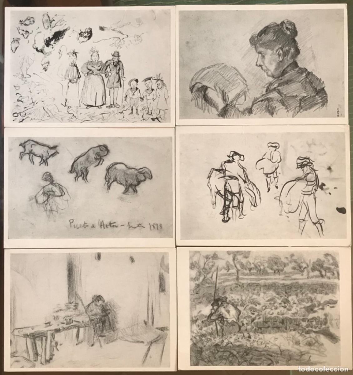 Cartes Postales: 6 Postales de dibujos de PABLO PICASSO - Museo Picasso, BARCELONA
