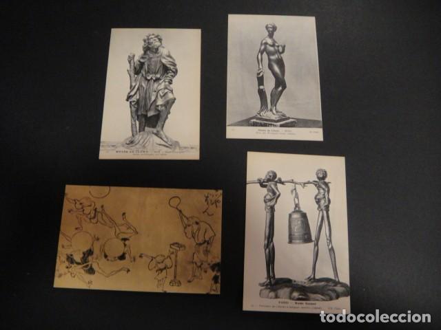 Postales: lote de 42 postales de esculturas - Foto 2