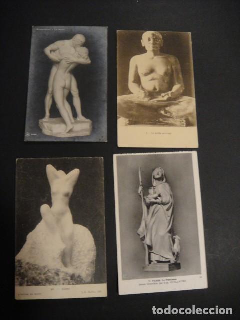 Postales: lote de 42 postales de esculturas - Foto 6