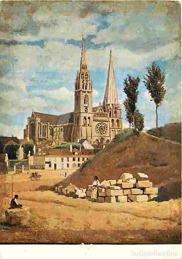 Postales: Art - Peinture - J B Camille Corot - La Cath&eacute;drale de Chartres - CPM - Voir Scans Recto-Verso