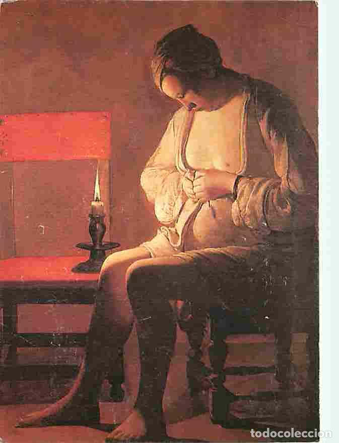 Postales: Art - Peinture - Georges de La Tour - La Femme &agrave; la puce - CPM - Voir Scans Recto-Verso