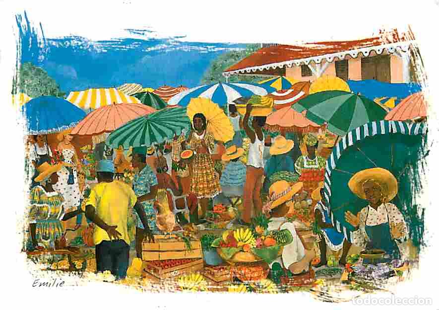 Postales: Art - Peinture - March&eacute; aux l&eacute;gumes - CPM - Voir Scans Recto-Verso