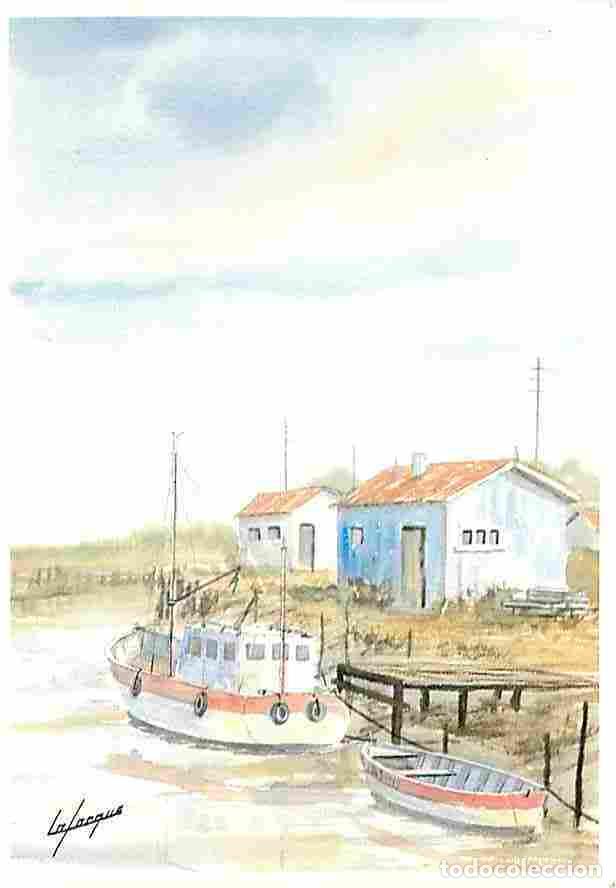 Postales: Art - Peinture - Jean Pierre Lafargue - Paysage ostr&eacute;icole - CPM - Voir Scans Recto-Verso