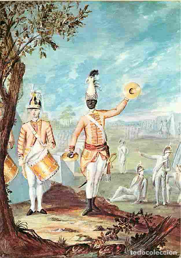 Postkarten: Art - Peinture - Cymbalier n&egrave;gre et Tambour de l'Arm&eacute;e royale fran&ccedil;aise - CPM - Voir Scans Recto-Ver