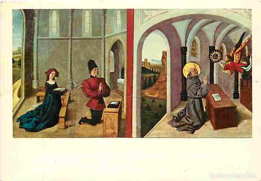 Postcards: Art - Peinture - Ecole Proven&ccedil;ale - Saint Bernardin de Sienne et deux Donateurs - CPM - Voir Scans R