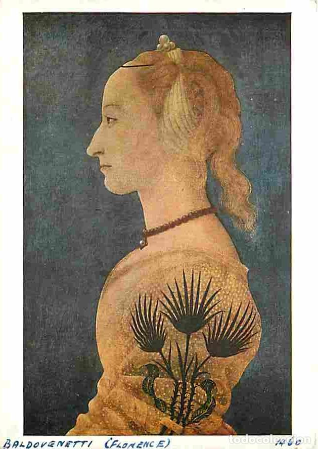 Postales: Art - Peinture - Baldovinetti - Portrait of a Lady - CPM - Voir Scans Recto-Verso
