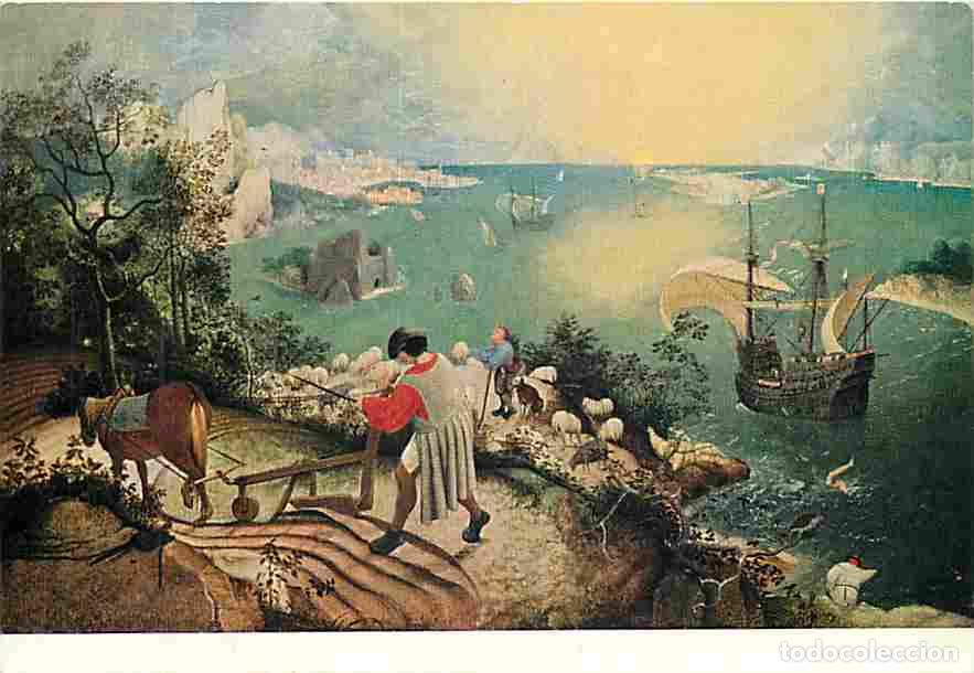 Postales: Art - Peinture - Pierre Bruegel l'Ancien - Paysage avec la chute d'Icare - CPM - Voir Scans Recto-Ve
