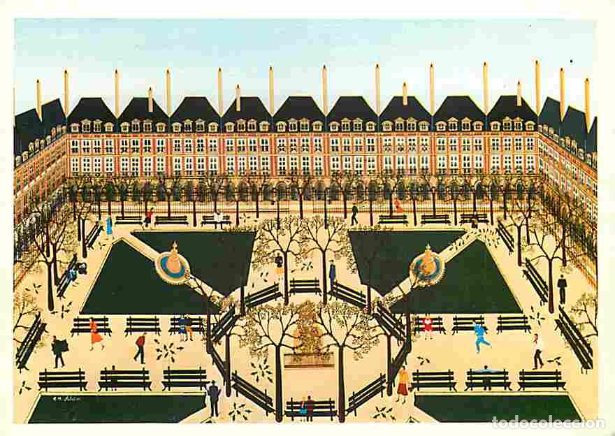 Cartes Postales: Art - Peinture - Anne Marie Sabatier - Place des Vosges - CPM - Voir Scans Recto-Verso