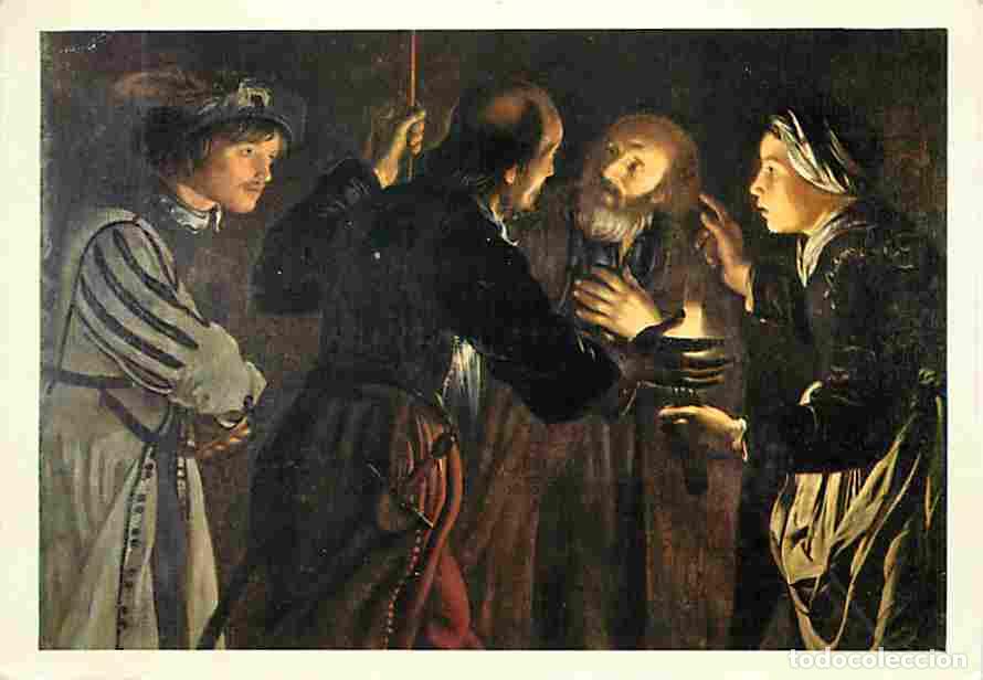 Postais: Art - Peinture - Georges de La Tour - Le reniement de Saint Pierre - CPM - Voir Scans Recto-Verso