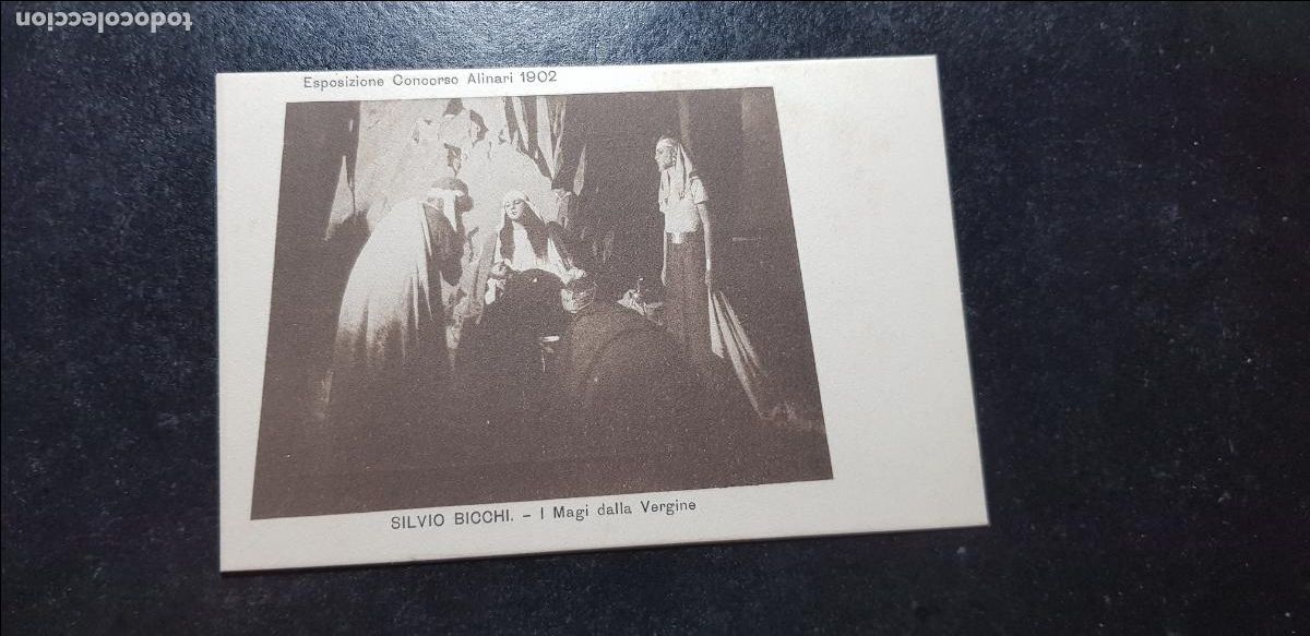 Postkarten: POSTAL ESPOSIZIONI CONCORSO ALINARI 1902 SILVIO BICCHI I MAGI DALLA VIRGINE MUY ANTIGUA