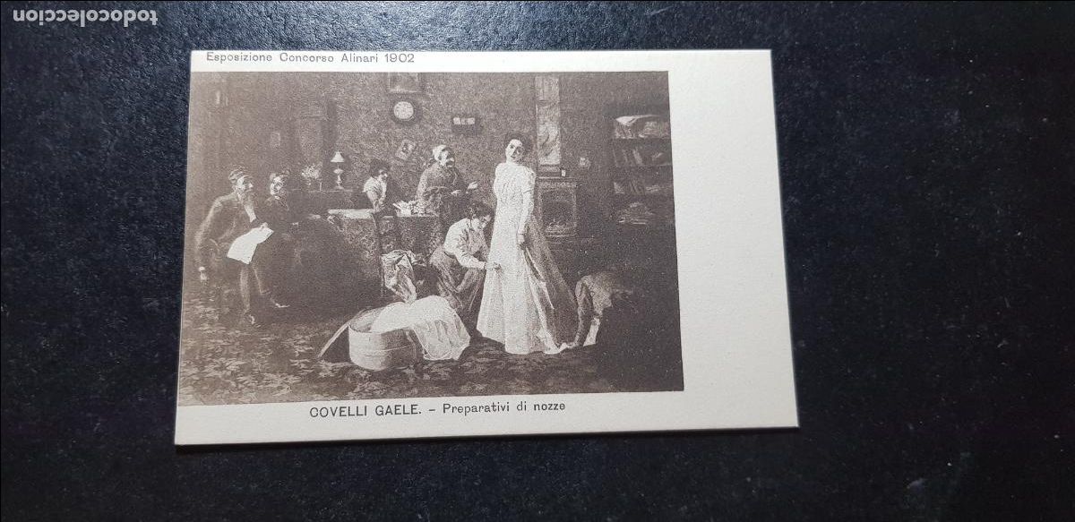 Postkarten: POSTAL ESPOSIZIONI CONCORSO ALINARI 1902 COVELLI GAELE PREPARATIVI DI NOZZE MUY ANTIGUA