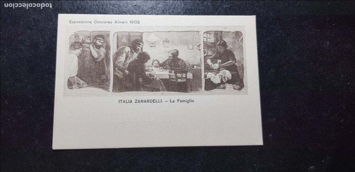 Postkarten: POSTAL ESPOSIZIONI CONCORSO ALINARI 1902 ITALIA ZANARDELLI LA FAMIGLIA MUY ANTIGUA
