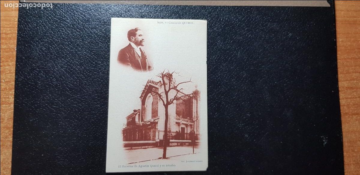 Postales: POSTAL COLECCION QUEROL ESCULTOR AGUSTIN QUEROL Y SU ESTUDIO - Foto 1