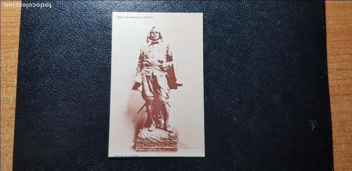 Postales: POSTAL COLECCION QUEROL A ESTATUA QUEVEDO - Foto 1