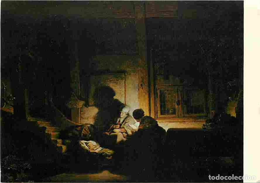 Postais: Art - Peinture - Rembrandt Harmensz Van Rijn - La Sainte Famille au soir - CPM - Voir Scans Recto-Ve